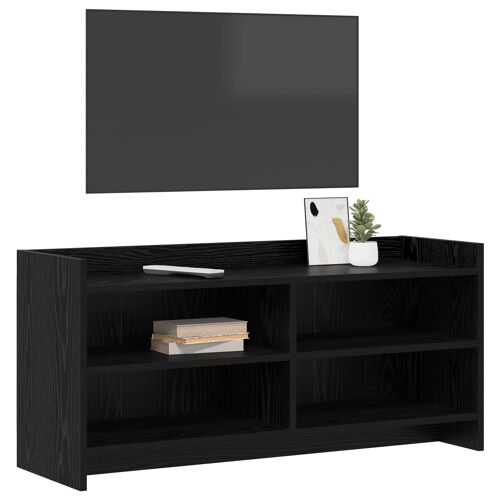 vidaXL Meuble TV 100 x 33 x 47 cm Chêne noir Bois d'ingénierie