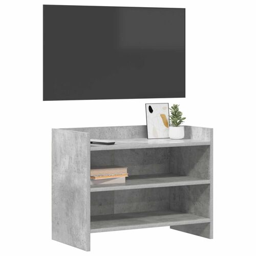 vidaXL Meuble TV 60 x 33 x 47 cm Gris béton Bois d'ingénierie