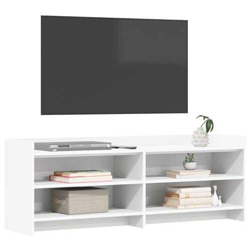 vidaXL Meuble TV 135 x 33 x 47 cm Blanc Bois d'ingénierie