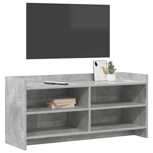 vidaXL Meuble TV 100 x 33 x 47 cm Gris béton Bois d'ingénierie