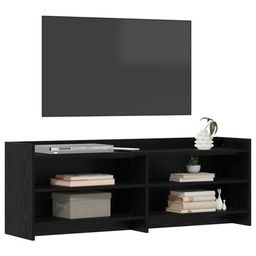 vidaXL Meuble TV 135 x 33 x 47 cm Chêne noir Bois d'ingénierie