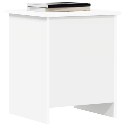 vidaXL Coffre de rangement Blanc 40 x 40 x 50 cm Bois d'ingénierie