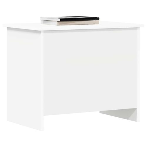 vidaXL Coffre de rangement Blanc 60 x 40 x 50 cm Bois d'ingénierie