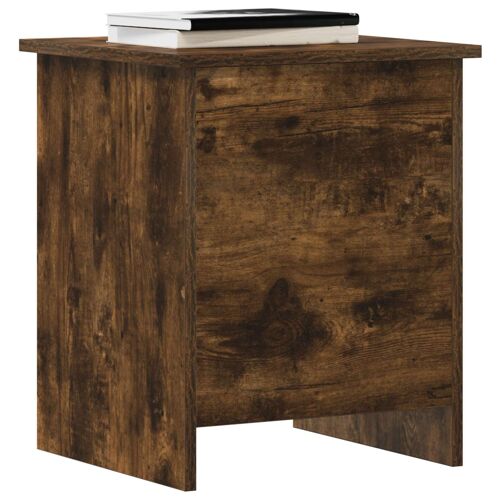 vidaXL Coffre de rangement avec stockage Chêne fumé 40 x 40 x 50 cm