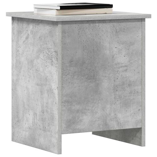 vidaXL Coffre de rangement avec stockage Gris béton 40 x 40 x 50 cm