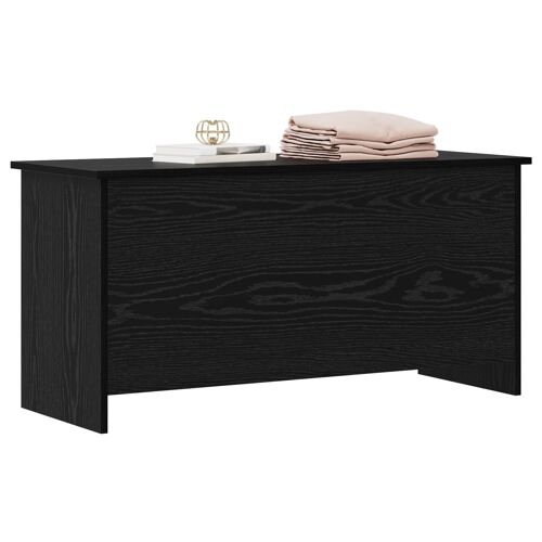 vidaXL Coffre de rangement avec stockage Chêne noir 100 x 40 x 50 cm