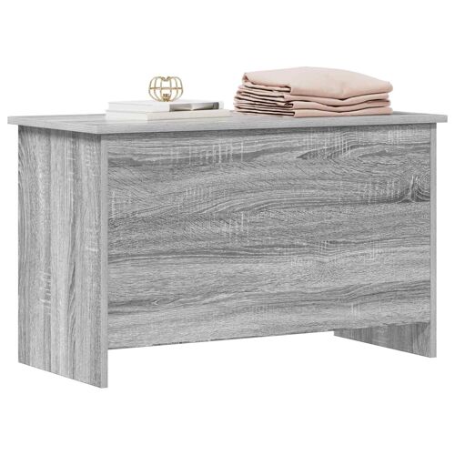 vidaXL Coffre de rangement avec stockage Sonoma gris 80 x 40 x 50 cm