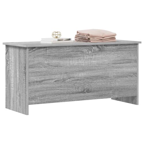 vidaXL Coffre de rangement avec stockage Sonoma gris 100 x 40 x 50 cm