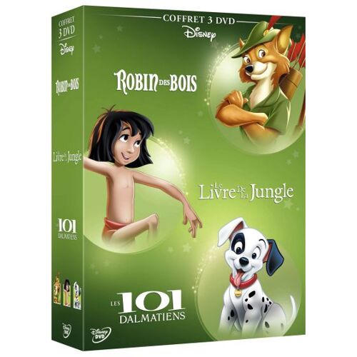 Robin Des Bois + Le Livre De La Jungle + Les 101 Dalmatiens Dvd