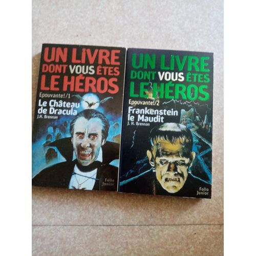 Un Livre Dont Vous Êtes Le Héros Épouvante Tomes 1 Et 2 Le Chateau De Dracula,Frankenstein Le Maudit