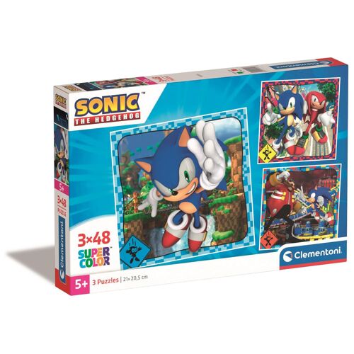 Clementoni Puzzle 3x48 pièces - Sonic