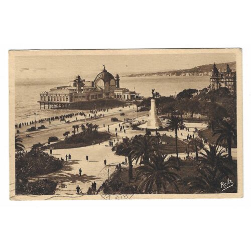 Carte Postale N° 1116 , Nice , Les Jardins Albert-Ier Et Le Casino De La Jetée , 1937