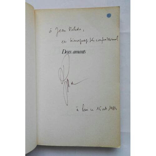 Patrick Poivre D Arvor Deux Amants Avec Un Envoi Autographe Signé 1984 Editions J-Claude Lattès