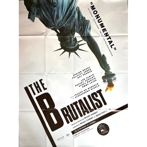 Affiche Cinéma Pliée 120x160cm The Brutalist