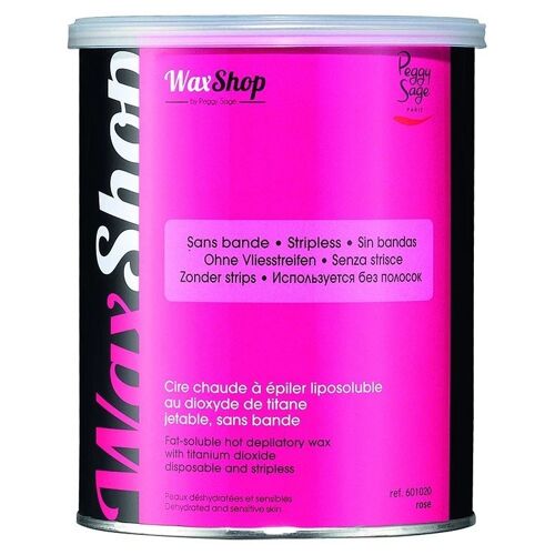 Peggy Sage Pot De Cire Chaude A Epiler A La Rose Et Sans Bande 800ml 