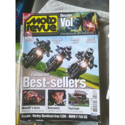 Moto Revue 4076 De 2018 Kawasaki Z650,Suzuki Sv650x,Yamaha Mt07,Bmw F750gs,Harley Sportster Iron 1200,Zarco,Petrucci,