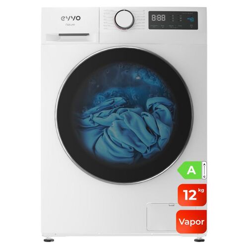 EVVO W212W24A machine à laver chargement frontal 12 kg 1400 tr/min Blanc