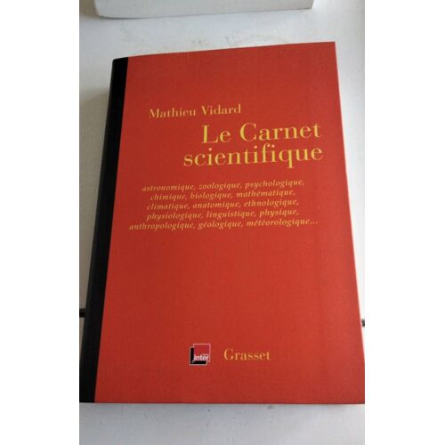 Le Carnet Scientifique Mathieu Vidard