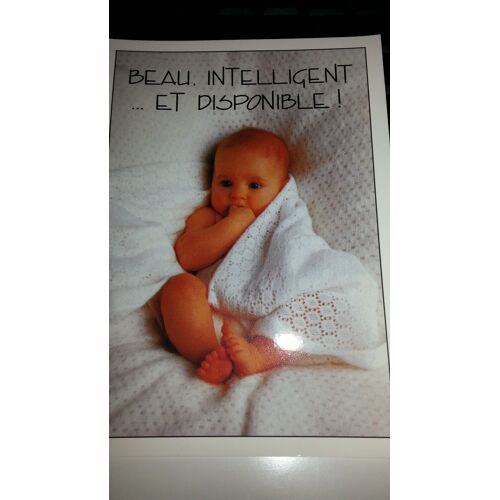 Carte Postale: Beau, Intelligent Et Disponible