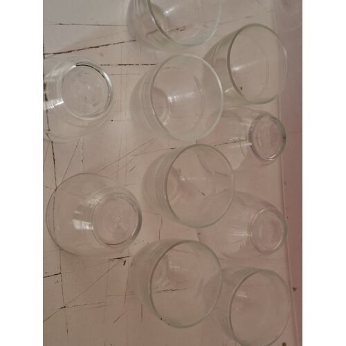 Lot Veritable 10 Verres Cigogne Francais Duralex Année 1970 Vintage