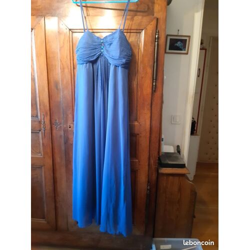 Robe Bustier Pour Cérémonie Bleue