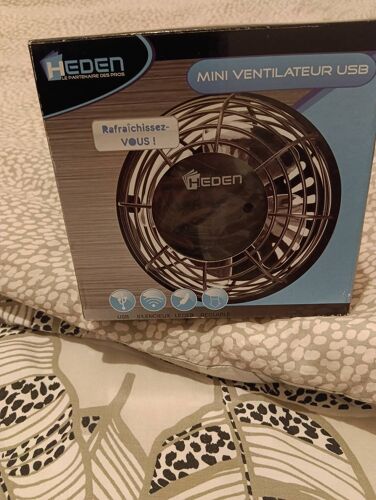 Lot de 10 Mini Ventilateurs USB Heden – Neufs en boîte