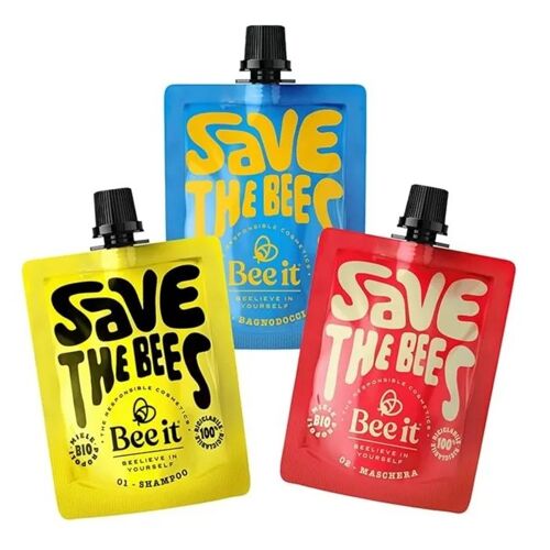 Kit Bee It Format Voyage : Shampoing, Masque Capillaire Et Gel Douche 50 Ml ¿ Routine Nourrissante Et Régénérante Pour Les Cheveux E 