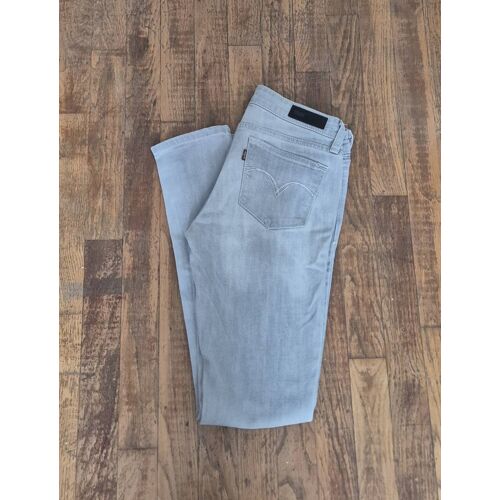 Jean Levis Demi Curve Low Rise Skinny Taille 5/27 (Fr 36) Gris Clair