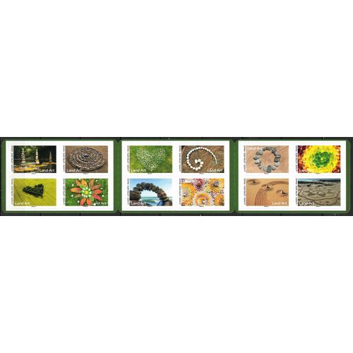 Annee 2024. Splendide Lot De Luxe Bande De Carnet. Non Pliee, Neuf (**), (N° 2375, Land Art), Gomme D’Origine. (Catalogue Yvert & Tellier 2026). Envoie En Lettre Suivi. Rapide Et Tres Soigne.
