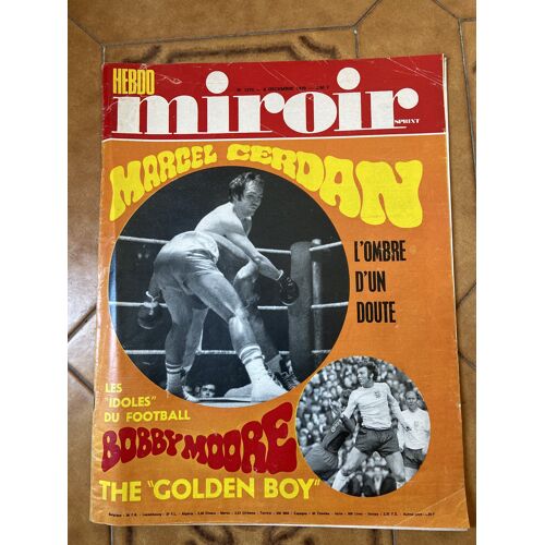 Revue Miroir Marcel Cerdan Décembre 1970