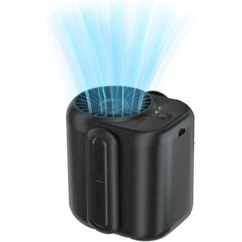 Mini ventilateur portable avec clip a la taille,batterie rechargeable,3 vitesses,ventilateur USB pour travail,voyage,camping,silencieux et compact