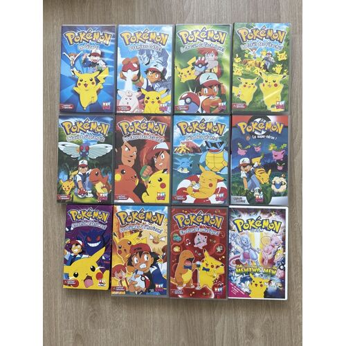 12 Vhs Pokémon En Très Bon État 