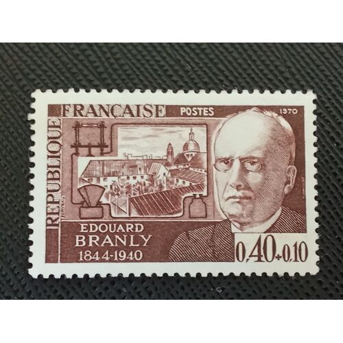 Timbre France Y T 1626 Édouard Branly (1844-1940) 1970 (130510 )