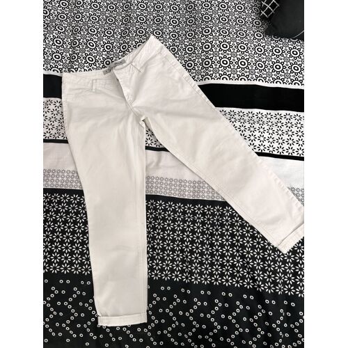 Pantalon Blanc, Court, Taille 38