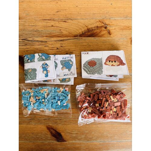 Lot de 2 jouets de construction animaux marins