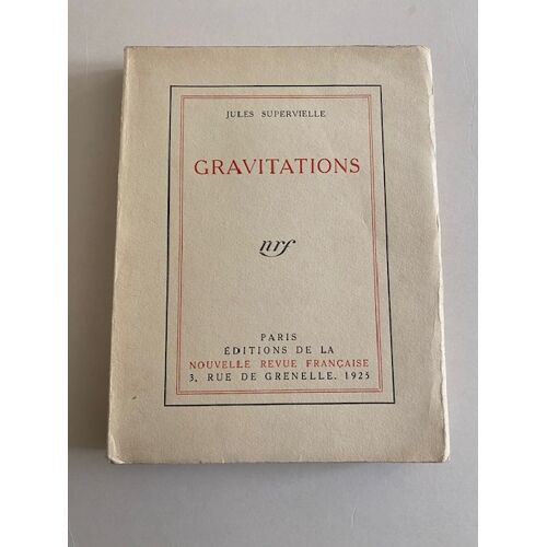 Jules Supervielle "Gravitations", Éd. Or, Tirage De Tête