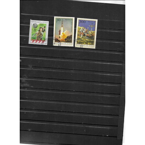 27 Timbres Oblitérés Tchad Transports 1969