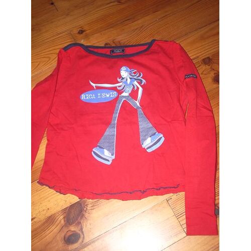 T-Shirt Rica Lewis Taille 16ans Rouge À Manches Longues