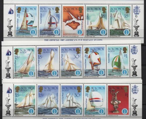 Iles Salomon Timbres Sports ; La Voie 1987