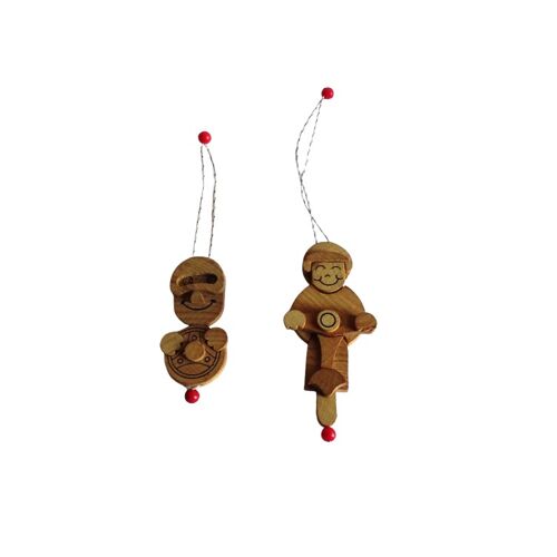 Lot de 2 Porte-clés / Suspensions en Bois