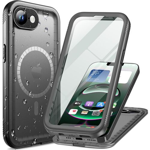 KALANKA-Coque Magnétique pour iPhone 16e 17e Etanche Antichoc Compatible avec MagSafe - 360 Integral Incassable Militaire Résistante IP68 Waterproof Anti Choc Eau Poussière 16 17 e Case et Protection