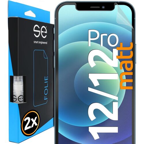 KALANKA-2x se® Film de Protection 3D Antireflet pour Apple iPhone 12 / 12 Pro, Auto-réparateur, Compatible Empreinte & FaceID, Installation Sans Bulles, Résistant aux Chocs et Rayures, Fabriqué en Al