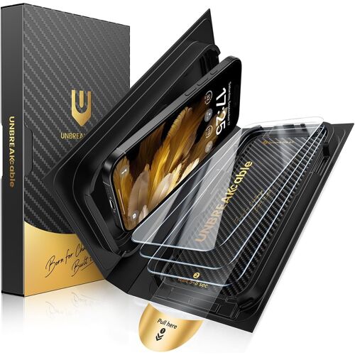 KALANKA-pour iPhone 16 Pro Max Verre Trempé, Lot de 3 Protecteur d'Écran [Dureté 9H+] [Clarté HD de 99,99%] [Cadre d'Installation Facile] [Compatible avec les coques] pour Apple 6,9 Pouces