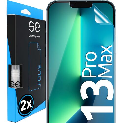 KALANKA-2x se® Film de Protection 3D Transparent pour Apple iPhone 13 Pro Max, Auto-réparateur, Compatible Empreinte & FaceID, Installation Sans Bulles, Résistant aux Chocs et Rayures, Fabriqué en Al