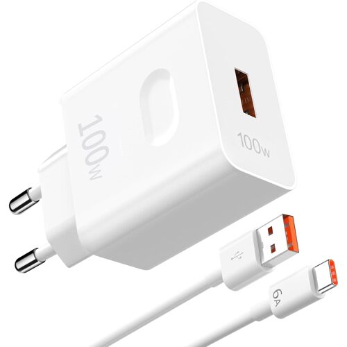 KALANKA-100W USB Chargeur Rapide pour Honor 400 200 Pro Pura 70 Ultra,100W PD Chargeur USBC Rapide avec GaN Tech,6A Charge Câble USBC 1m pour Honor Magic8Pro 7Pro 7Lite 6Lite 6Pro X6b 200Lite Pad X8a