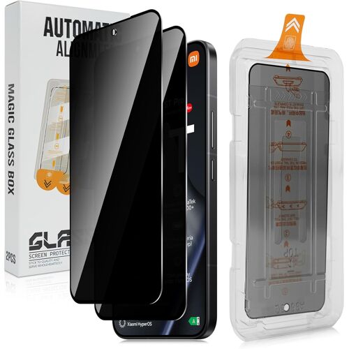 KALANKA-Verre Trempé Anti-Espion pour Xiaomi 15T / 15 T Pro, Protection Écran de Confidentialité, Dureté 9H Glass, Résistant aux Rayures, avec Outil d'Installation Facile, Lot de 2