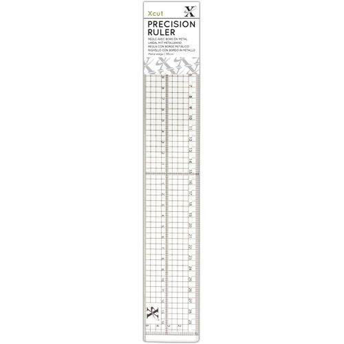 KALANKA-Règle de Précision de 30cm (Incrustation de Bord Métallique)
