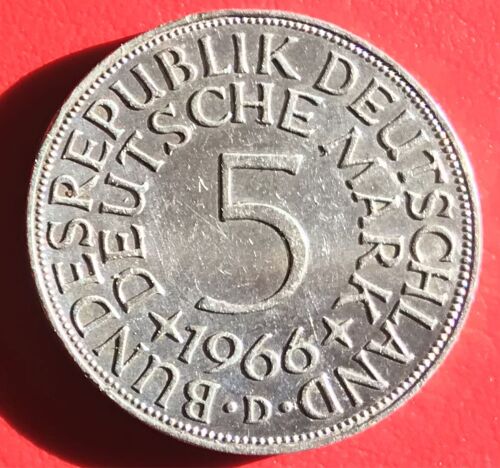 5 Deutsche Mark - 1966 D - Allemagne - Argent