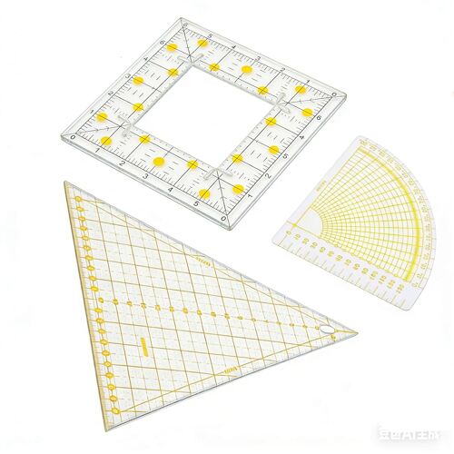 KALANKA-3 Pièces Transparentes Couture Règle, Règle Coudre Bricolage, Règles de Matelassage, Échelle Précise et Caractères Clairs, pour Outils de Couture, Rapiéçage, Bordure, Reliure
