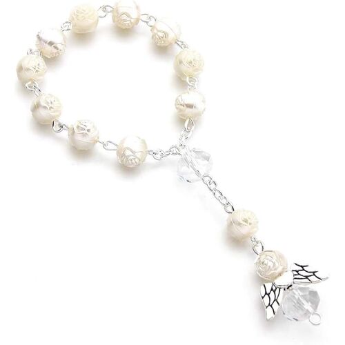 Kalanka-Ange Gardien Pendentif De Voiture Chapelet Pour Rétroviseur Décoration Intérieure Porte-Bonheur Accessoire Auto Cadeau